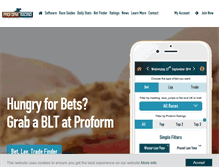 Tablet Screenshot of proformracing.com